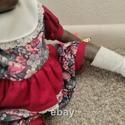 Early Kathy Hippensteel Vinyl Doll Signed Emmalyn #18 African American 18