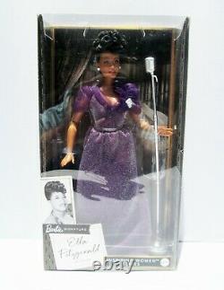 Ella Fitzgerald Jazz Singer AA African American Barbie Doll Inspiring Women NRFB