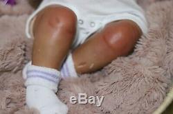 Ethnic/ Aa / Biracial Reborn Boo Boo Baby Girl Doll Fei Yen