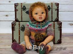 Ethnic Reborn AA Mixed Race Toddler Girl Jamina sculpted by Petra Seiffert