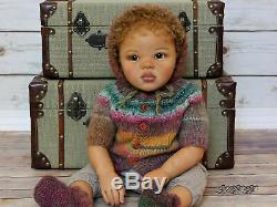 Ethnic Reborn AA Mixed Race Toddler Girl Jamina sculpted by Petra Seiffert