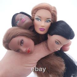 Fashion Royalty Old Model 1/6 Scale Janay And Friends Girl Doll 4pcs Heads Group