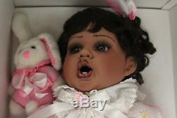 Fayzah Spanos Precious Heirloom Me & My Wabbit Too Doll 254/500 Black withCOA, Acc