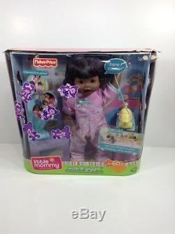 Fisher-Price Little Mommy Walk and Giggle Doll Interactive African-American