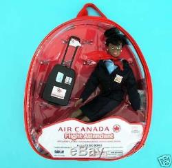 Flight Attendant Doll Air Canada African American with Backpack & Accessories New