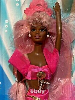 Fountain Mermaid Barbie Mattel 10522 RARE AA w Long Pink Hair (box wear) NRFB
