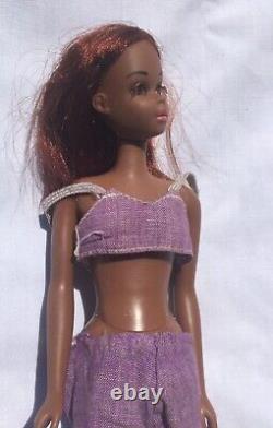 Francie Barbie 1st Ed. Vintage Original African American Black Doll Red Hair 66