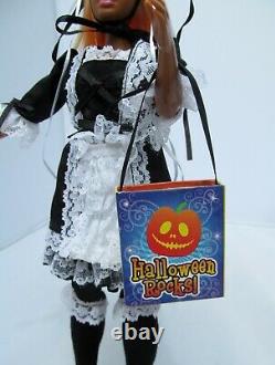 French Maid Barbie Doll African American with Orange Hair OOAK Halloween Costume