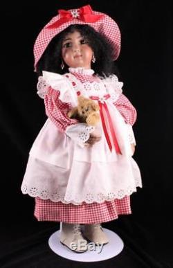 French Mulatto Jumeau Doll Black African American Compo Body Antique Repro By DM