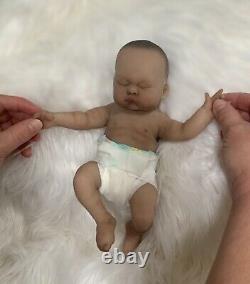 Full Body Solid Silicone Micro Preemie Ecoflex 20 AA/biracial Baby Girl