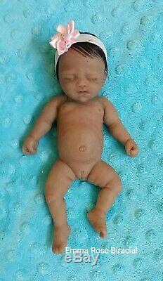 Full Silicone 7 Baby Girl (Emma Rose) Painted With Rooted Hair