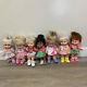 Galoob Baby Face Doll Lot Of 7 Black & White 13 1990 Rare Collection