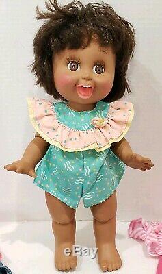 Galoob Baby Face Playful Penny 13 Doll 1990 Vintage #10 African American Black
