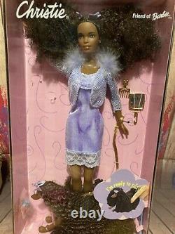 Glam N Groom Christie Doll & Keely Dog Set Friend Of Barbie 26252 Mattel 1999