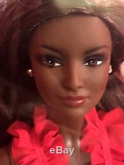 Go Red Barbie Doll African American AA 2007 Red Gown Model Muse # L4103 Mattel