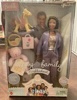 Grandma Barbie Doll Happy Family African American AA Grandmother NRFB