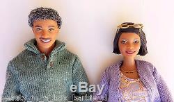 Grandpa Grandma Happy Family Barbie Ken Doll African American AA Eyeglasses Lot2