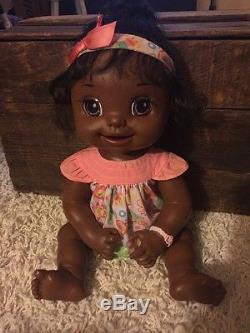 Hasbro 2007 African American Learns To Potty Baby Alive Doll Soft Face