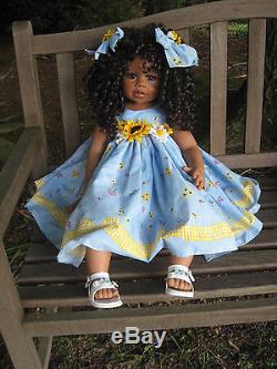 HTF 2003 Monika Levenig My Sunshine Sunkissed African American Girl Doll 32
