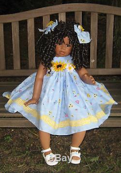 HTF 2003 Monika Levenig My Sunshine Sunkissed African American Girl Doll 32