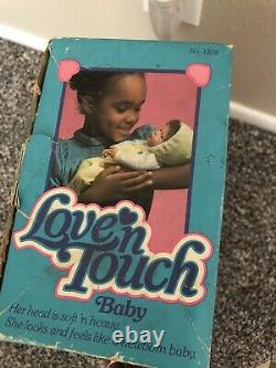 HTF Vintage Mattel Baby Love N Touch African American NRFB 1979 Bare Bottom