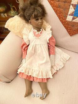 Handmade 24 Fatou Porcelain Doll, an Annette Himstedt mold, with clothes