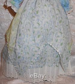 Handmade Collectible 24 African American Porcelain Doll by Paradise Galleries