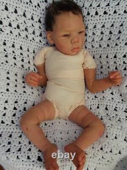 Handsculpted OOAK POLYMER CLAY REBORN AA BIRACIAL Baby Doll LORNA MILLER SANDS