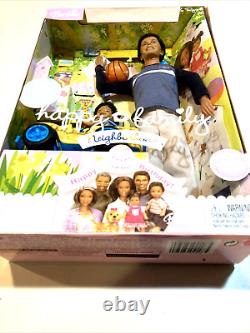 Happy Family Barbie Doll Dad & Son Alan & Ryan Rare African American HTF NRFB