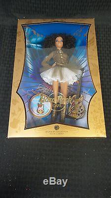 Hard Rock Cafe 2007 AA AFRICAN AMERICAN Gold Label Barbie Doll WithCollector Pin