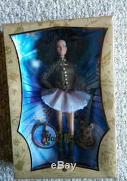 Hard Rock Cafe 2007 AFRICAN AMERICAN Gold Label Barbie Doll WithCollector Pin