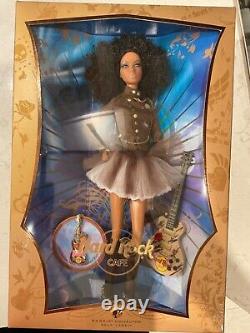 Hard Rock Cafe Barbie Doll 2007 African American Limited Gold Label Rare NRFB-mi