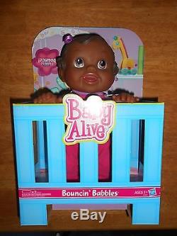 Hasbro Baby Alive Bouncin' Babbles African American Brand New