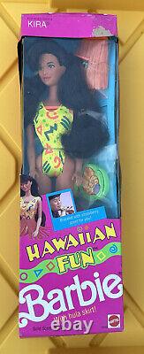 Hawaiian Fun Christie #5944 & Kira #5943 Barbie Doll NRFB 1990 Mattel