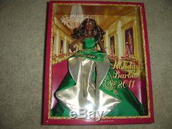 Holiday Barbie 2011 African American BARBIE with Green Dress BRAND NEW