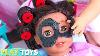 How To Make Black Glitter Spa Mask For American Girl Doll With School Glue