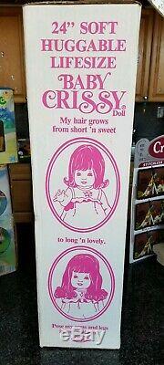 IDEAL Baby Crissy 24 African American Variant Hair Grow Factory Sealed 1980