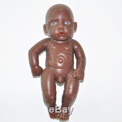 IVITA 11'' Lifelike Full Silicone Reborn Baby BOY African American Baby Dolls
