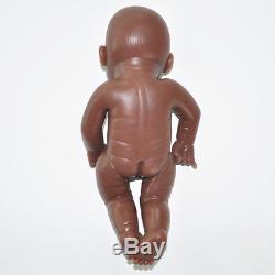 IVITA 11'' Lifelike Full Silicone Reborn Baby BOY African American Baby Dolls