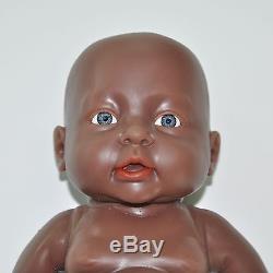 IVITA 16'' Cute Full Body Silicone African American Reborn Baby BOY Doll Newborn