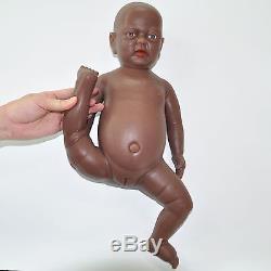 IVITA 18'' African American Silicone Reborn Baby Girl Teahing Toll Kid Toy