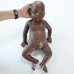 IVITA 20'' Silicone Reborn Baby Dolls African American Tone Girl Cute Doll
