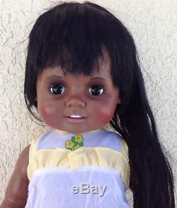 Ideal Baby Crissy vintage original African American Black 24 Grow Hair 1981