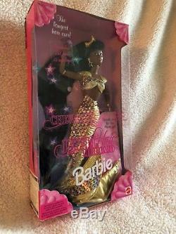 Jewel Hair Mermaid Barbie African American New In Box 1995 Mattel