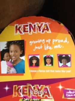 KENYA DOLL 16 PLAYDATE FRIENDS HAIR CURLERS COMB African American / Black NIB