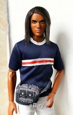 Ken Doll African American Texas A&M University Articulated Rerooted Redressed