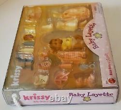 Krissy Barbie Baby Sister African or Hispanic Doll with Baby Layette RARE NIB