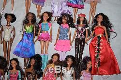 LARGE LOT OF 51 African American BARBIE DOLLS with Clothes, see photos
