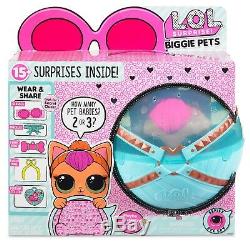LOL SURPRISE! BIGGIE PETS NEON KITTY L. O. L. Doll Brand New 100% Real Authentic