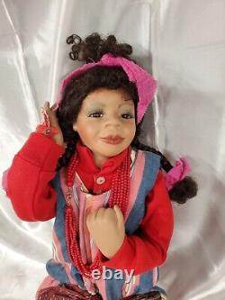 LORETTA STEIMANN African American doll 25 posable ooak artist doll Lucinda